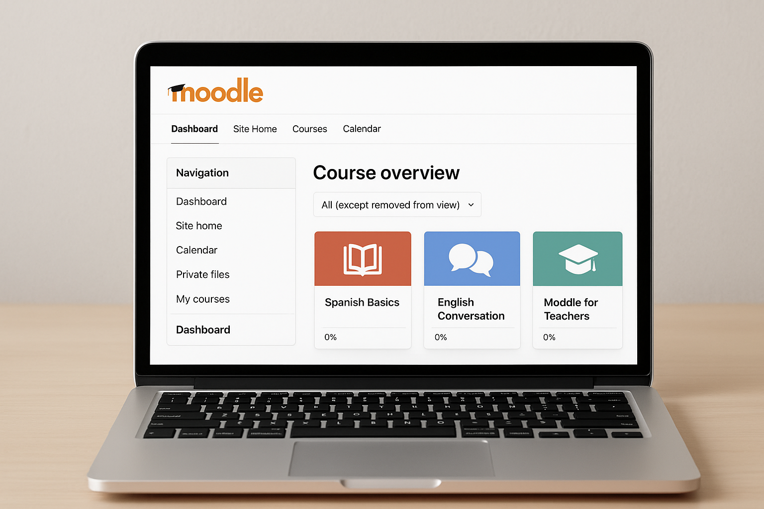 Clases virtuales en Moodle